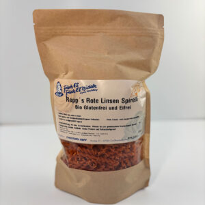 Rote Linsen Nudeln Spirelli